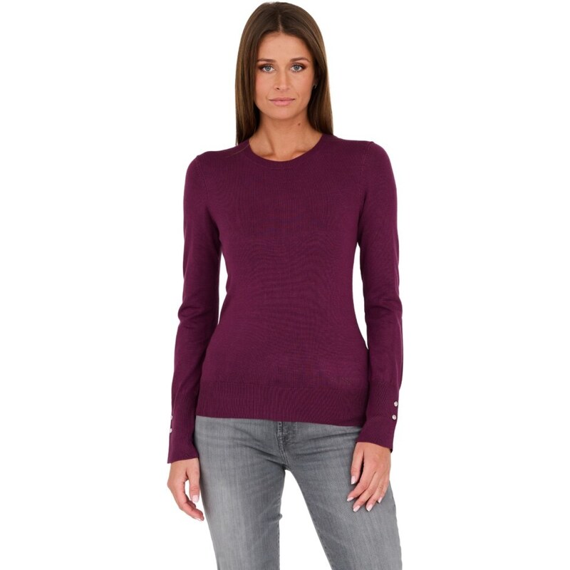 GUESS Bordowy damski cienki sweter, Wybierz rozmiar XL