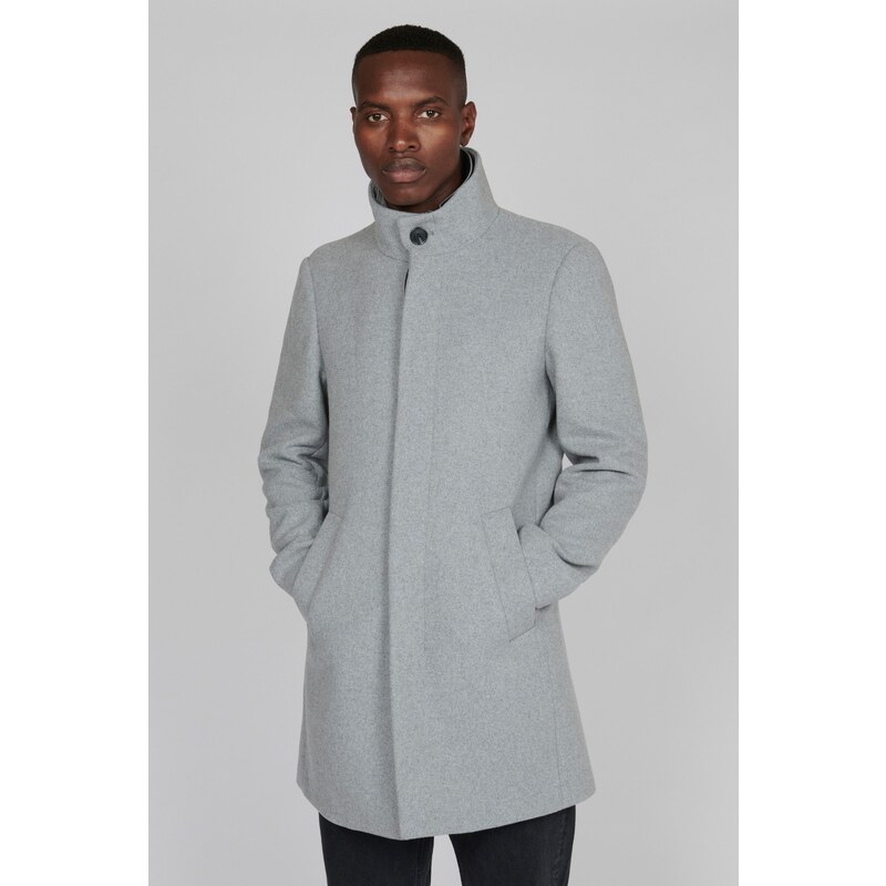 Matinique Płaszcz przejściowy 'Harvey' nakrapiany szary