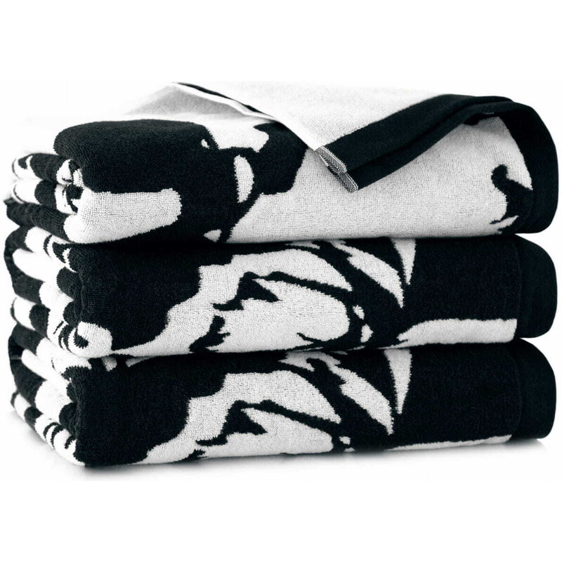 Inny Feba Duży ręcznik plażowy czarno-biały PARADISE RK/509 (UNIVERSAL)
