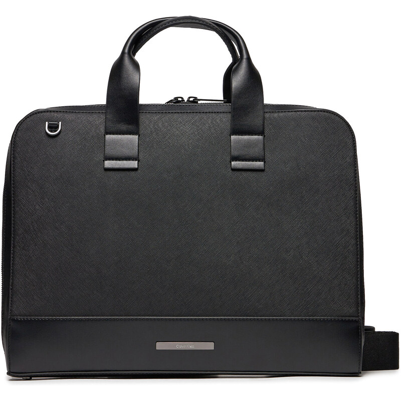 Torba na laptopa Calvin Klein Modern Bar Slim Laptop Bag K50K511590 Ck Black Saffiano BEH