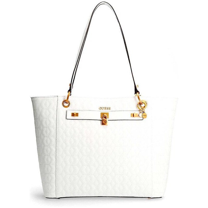 Guess Shopper bag w kolorze białym - 40 x 27 x 12 cm