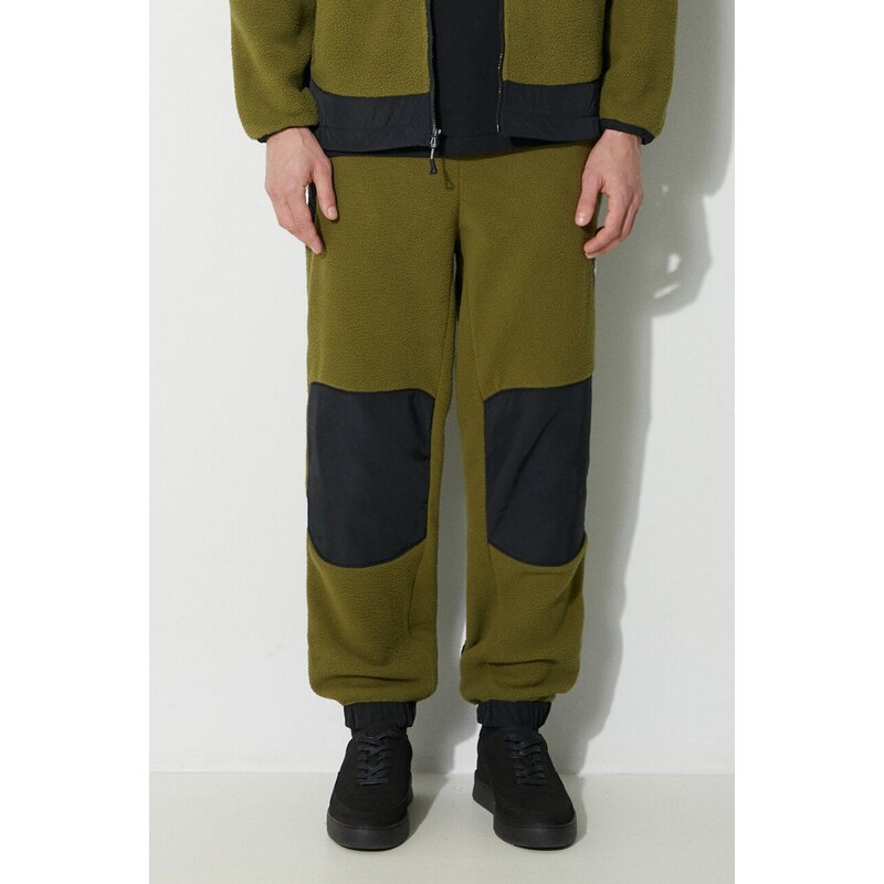 The North Face spodnie dresowe M Fleeski Y2K Pant kolor zielony wzorzyste NF0A879MPIB1