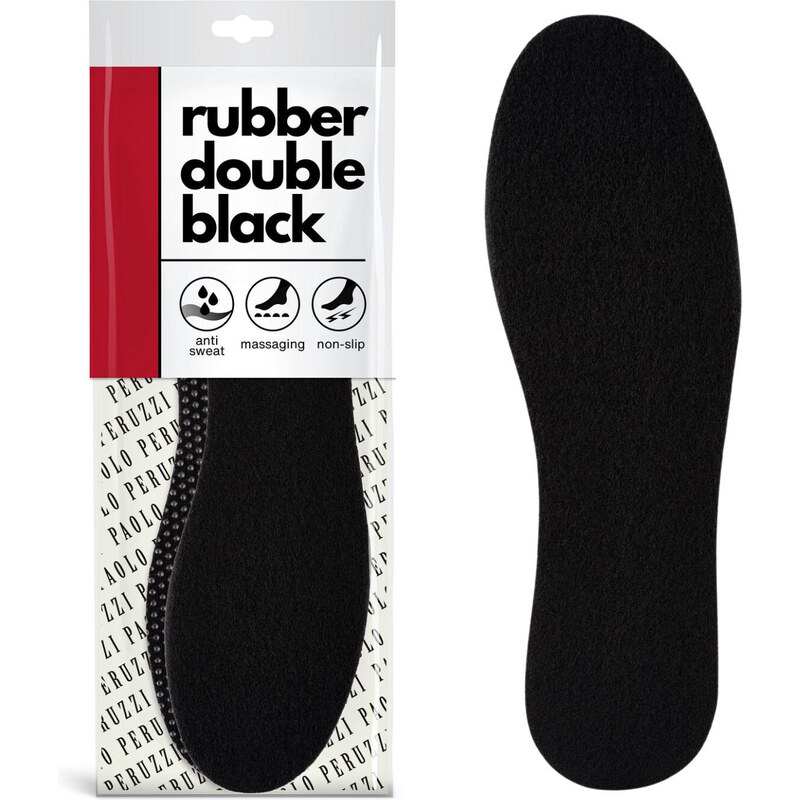 R. 41 - Wkładki Podgumowane Rubber Double Black Paolo Peruzzi 12W41