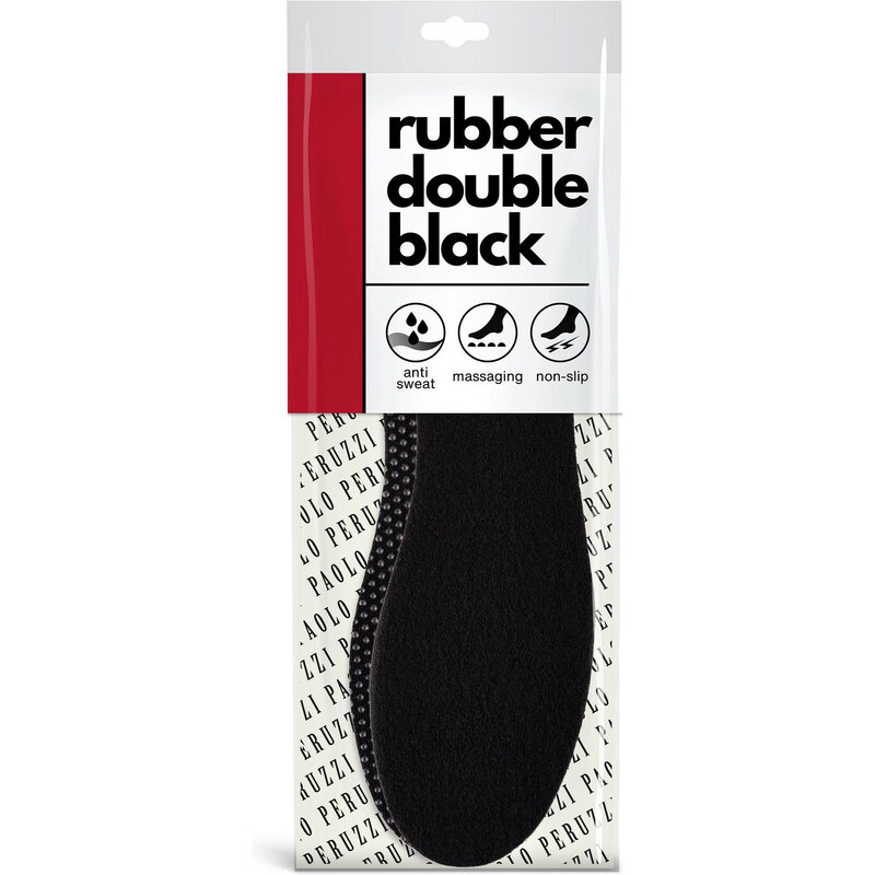 R. 39 - Wkładki Podgumowane Rubber Double Black Paolo Peruzzi 12W39
