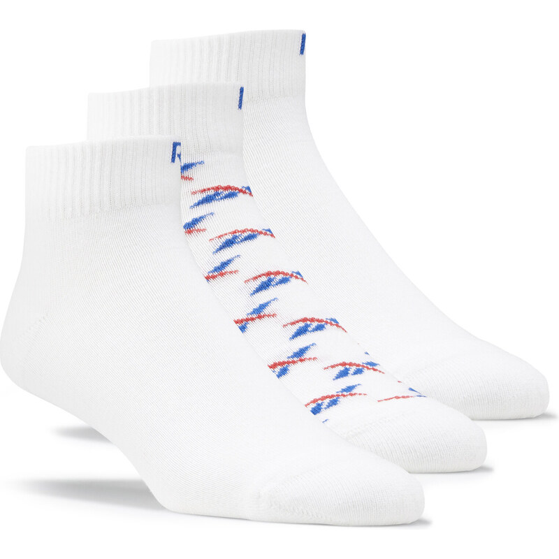 Skarpety Niskie Unisex Reebok Classics Ankle Socks 3 Pairs GD1030 white/vector blue/vector red