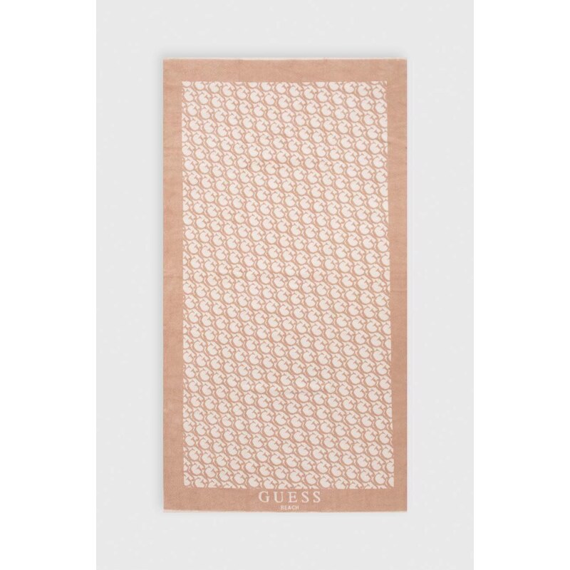 Guess ręcznik bawełniany kolor beżowy E4GZ12 SG00P