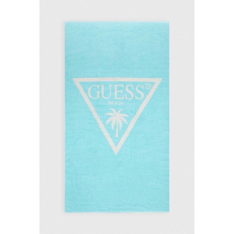 Guess ręcznik kąpielowy JACQ kolor turkusowy E4GZ28 SG00P