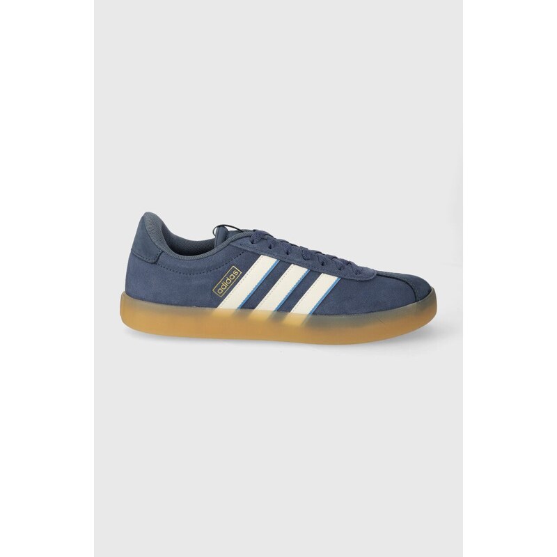 adidas sneakersy zamszowe COURT kolor niebieski ID9083