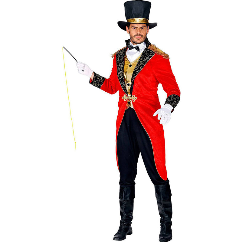 Carnival Party 6-częściowy kostium "Zirkusdirektor" w kolorze czerwono-czarnym