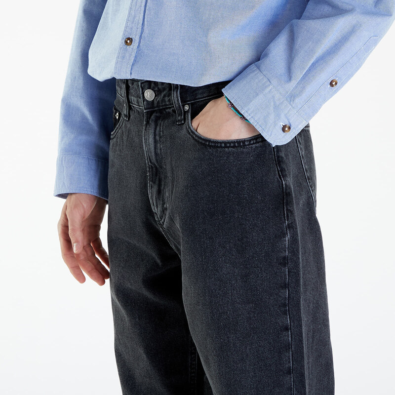 Męskie jeansy Calvin Klein Jeans Regular Taper Jeans Black Denim
