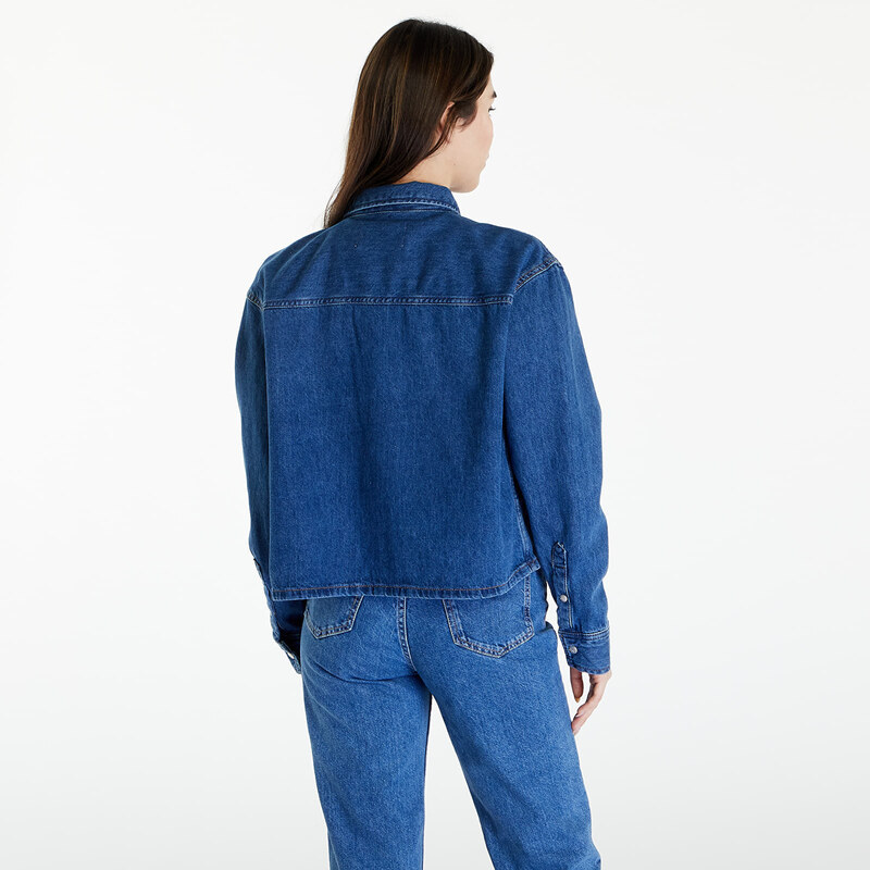 Koszula damska Calvin Klein Jeans Cropped Dad Denim Shirt Denim Medium