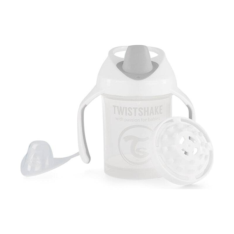 Twistshake Butelka w kolorze białym do nauki picia - 230 ml
