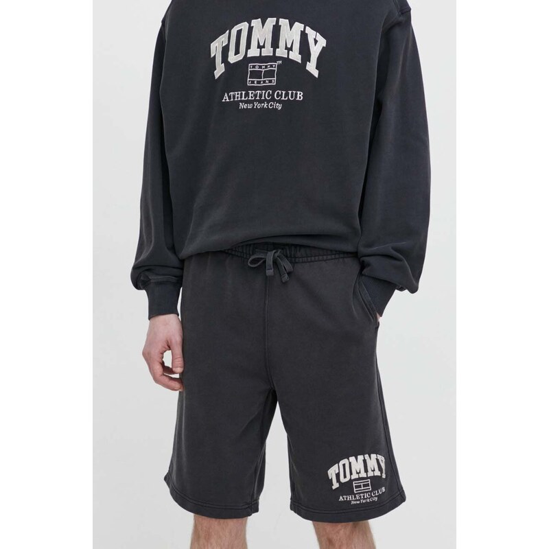 Tommy Jeans szorty bawełniane kolor szary DM0DM18799