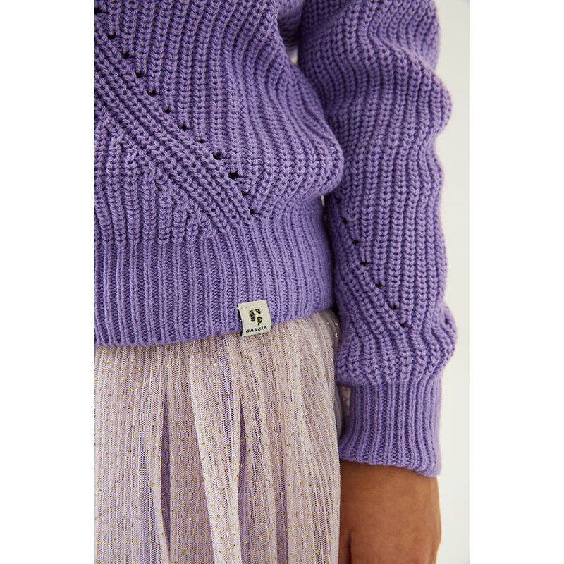Garcia Sweter w kolorze fioletowym