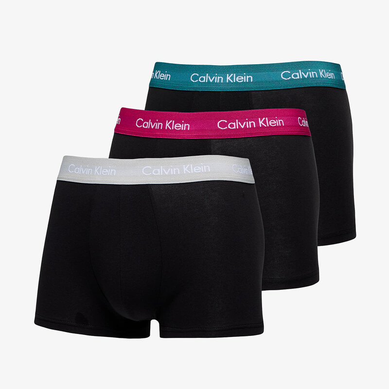 Bokserki Calvin Klein Cotton Stretch Classic Fit Low Rise Trunk 3-Pack Black