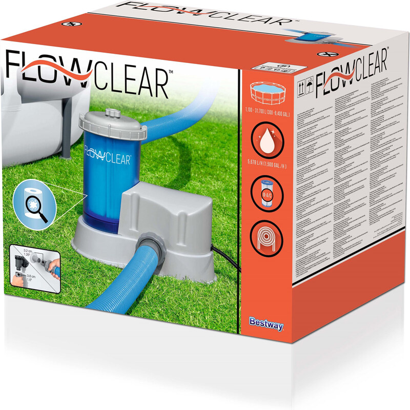Pompa Bestway 58675 Transparent Filter Pump 58675 – Wielokolorowy