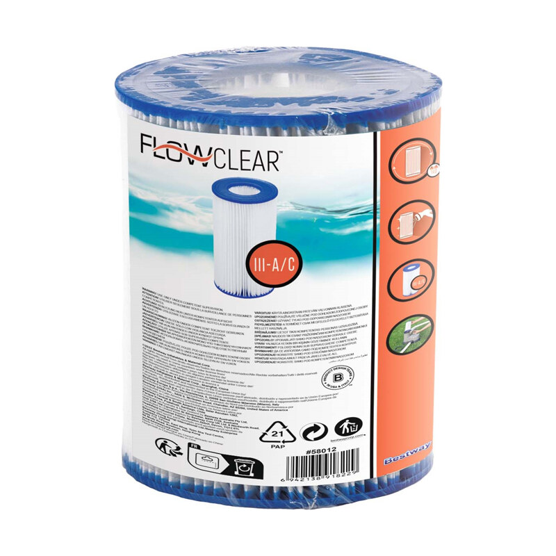 Filtr Bestway 58012 Flowclear Filter Cartridge(Iii) 58012 – Wielokolorowy