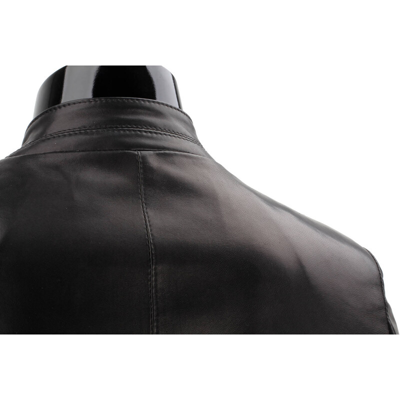JSZ450 - Elegancka kurtka męska czarna do garnituru DORJAN