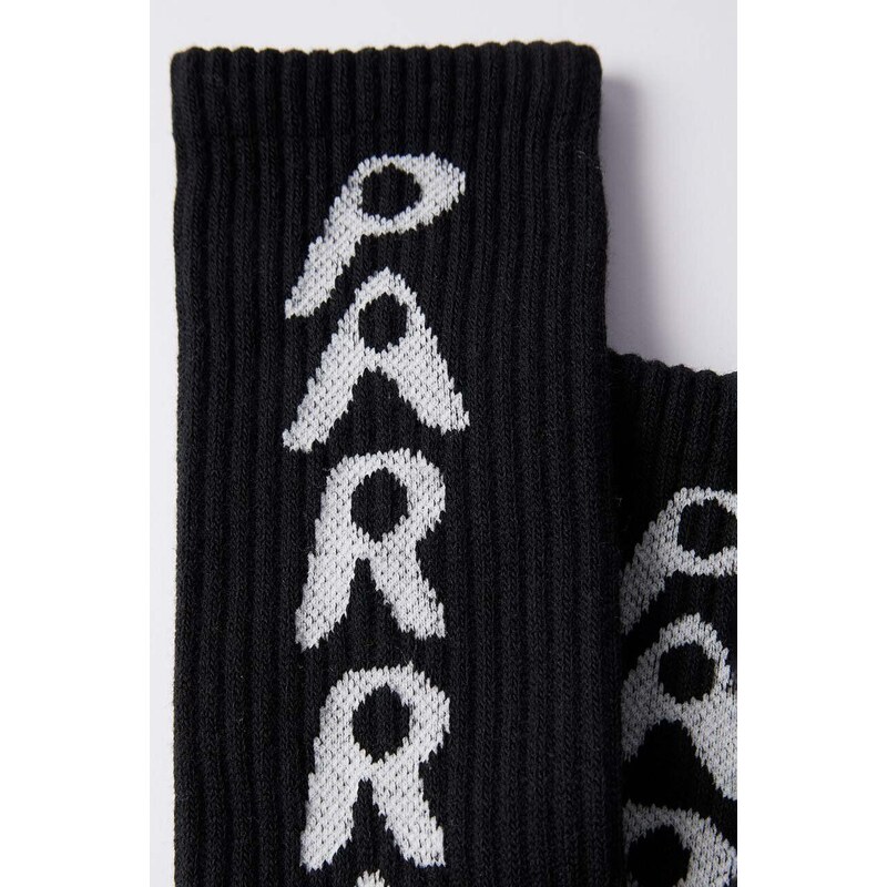 by Parra skarpetki Hole Logo Crew Socks męskie kolor czarny 51176