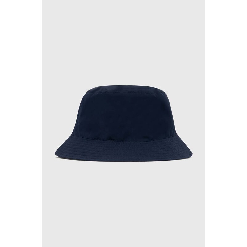 Barbour kapelusz dwustronny Hutton Reversible Bucket Hat kolor granatowy MHA0839