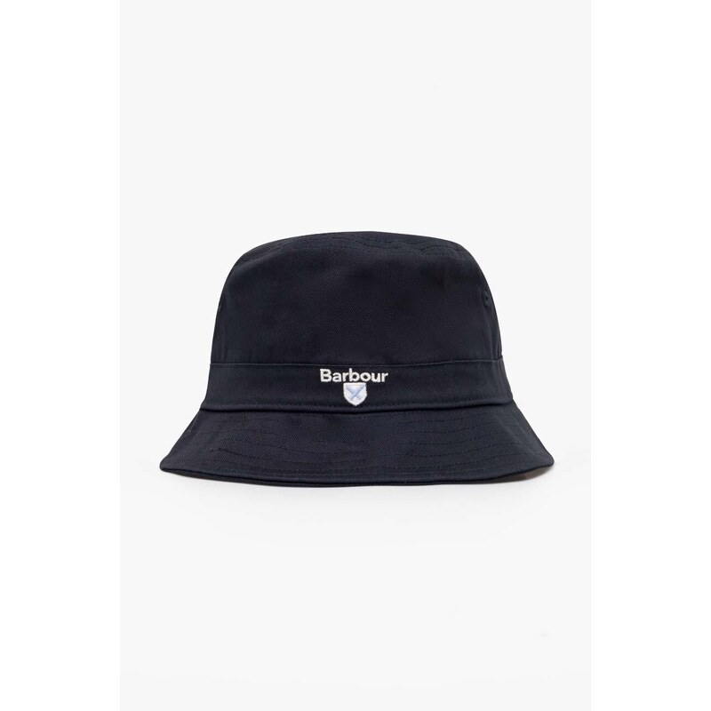 Barbour kapelusz bawełniany Cascade Bucket Hat kolor granatowy bawełniany MHA0615