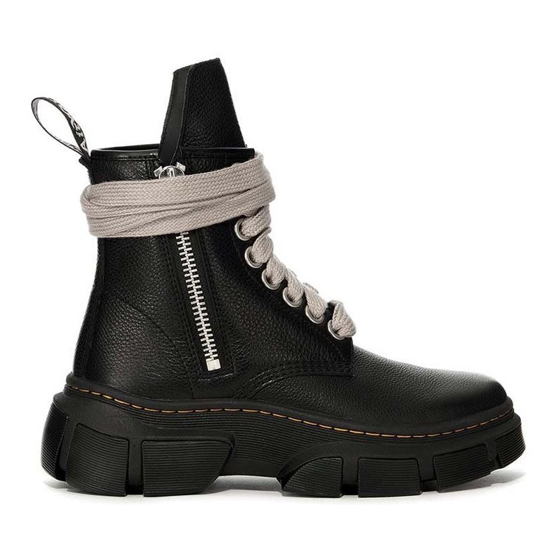Rick Owens buty wysokie x Dr. Martens 1460 Jumbo Lace Boot męskie kolor czarny DM01D7810