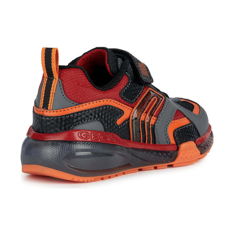 Geox Sneakersy "Bayonyc" w kolorze czarno-pomarańczowym