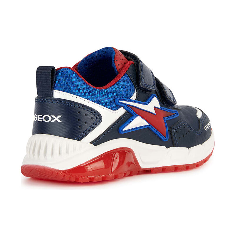 Geox Sneakersy "Spaziale" w kolorze granatowo-czerwonym