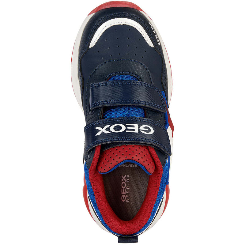 Geox Sneakersy "Spaziale" w kolorze granatowo-czerwonym