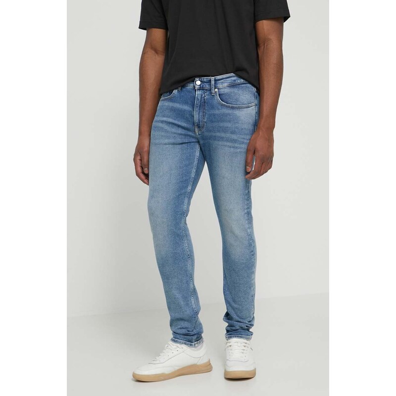 Calvin Klein Jeans jeansy męskie kolor niebieski