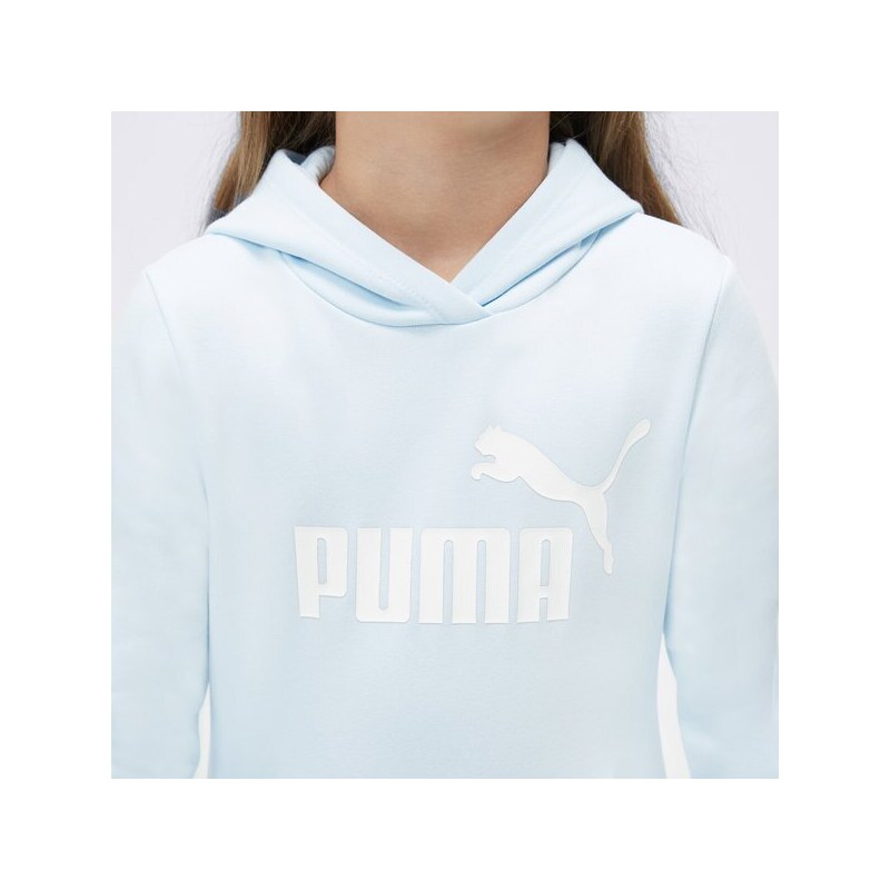 Puma Bluza Ess Logo Fl G Dziecięce Ubrania Bluzy 587031 69 Niebieski