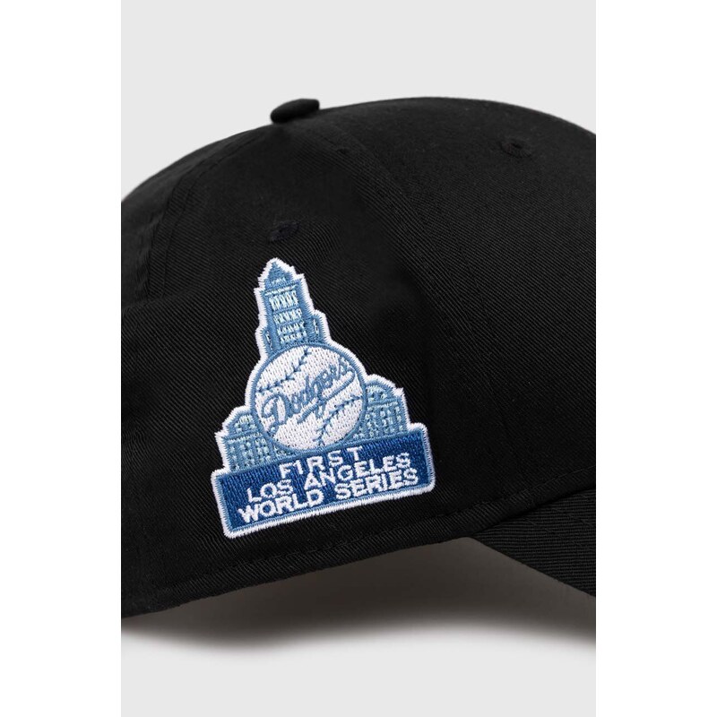 New Era czapka z daszkiem PATCH 940 LOS ANGELES DODGERS kolor czarny z aplikacją 60422518