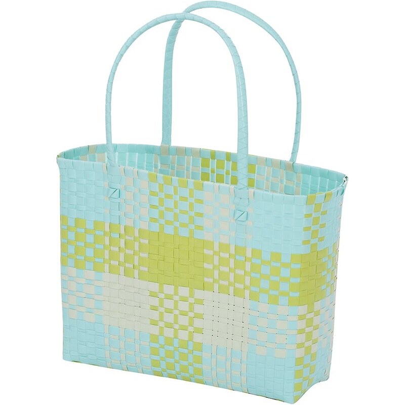 Overbeck and Friends Shopper bag "Camilla" w kolorze błękitnym - 39 x 28 x 15 cm