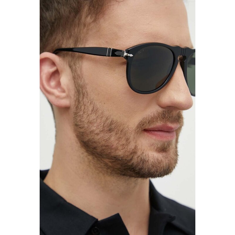 Persol okulary przeciwsłoneczne męskie kolor czarny