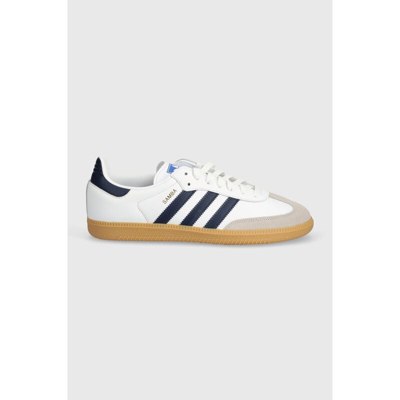 adidas Originals sneakersy skórzane Samba OG kolor biały IF3814