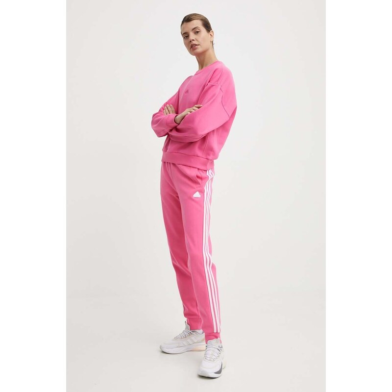 adidas spodnie dresowe kolor różowy wzorzyste IS3942