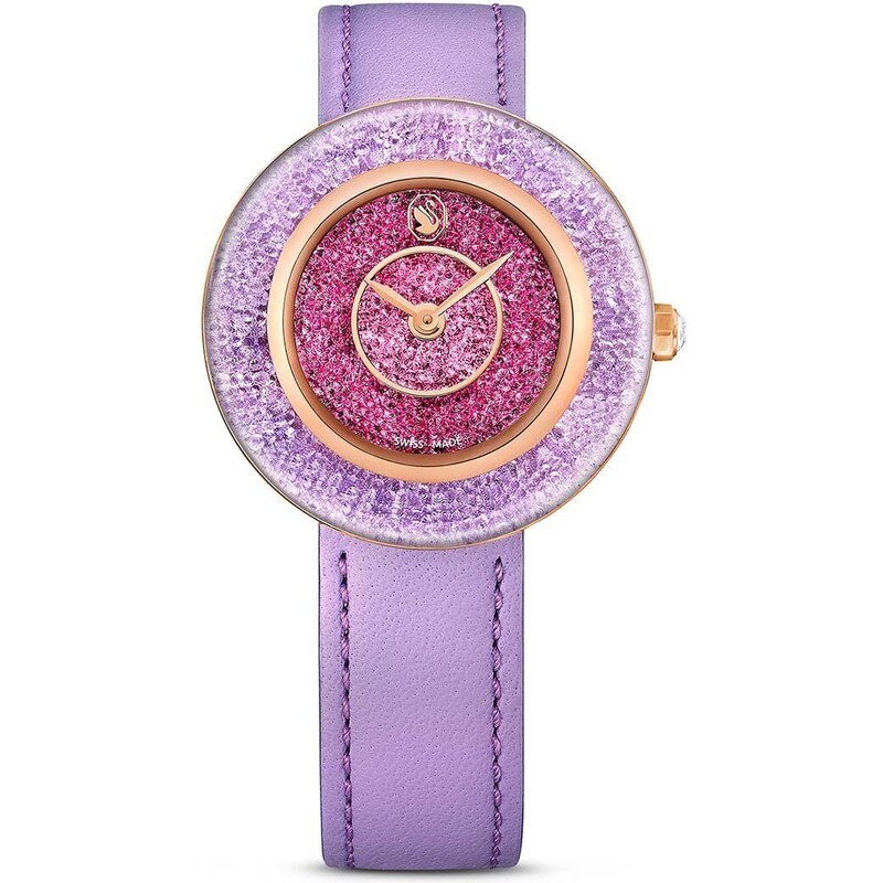 Swarovski zegarek CRYSTALLINE LUSTRE damski kolor fioletowy