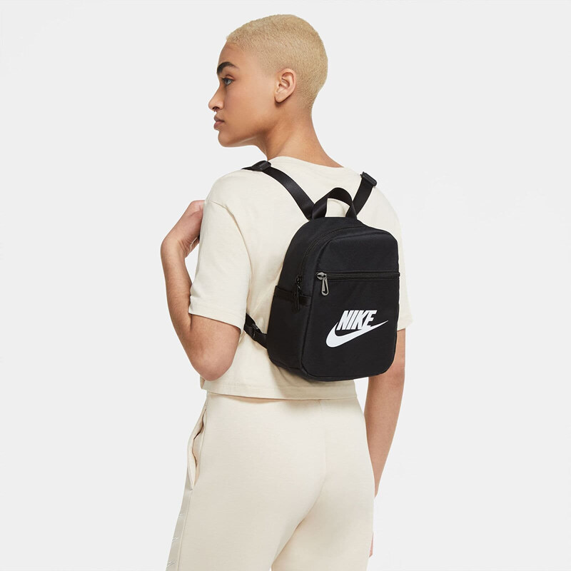 Plecak Nike Sportswear Futura 365 W Mini Backpack Black/ Black/ White, 6 l