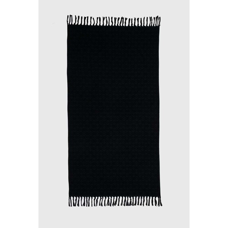 United Colors of Benetton ręcznik bawełniany kolor czarny