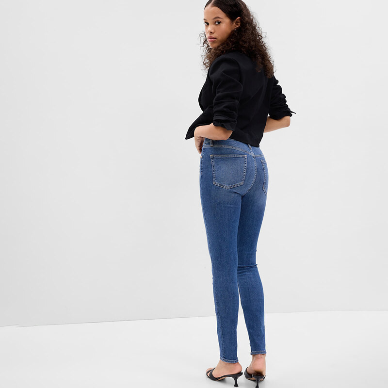 Spodnie damskie GAP Denim Pants Skinny - High Rise Medium Indigo 20