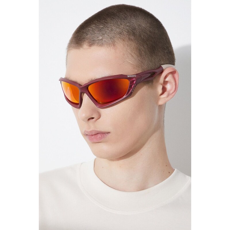 BRIKO okulary przeciwsłoneczne VIN A10 - RM3 kolor bordowy 25118DW