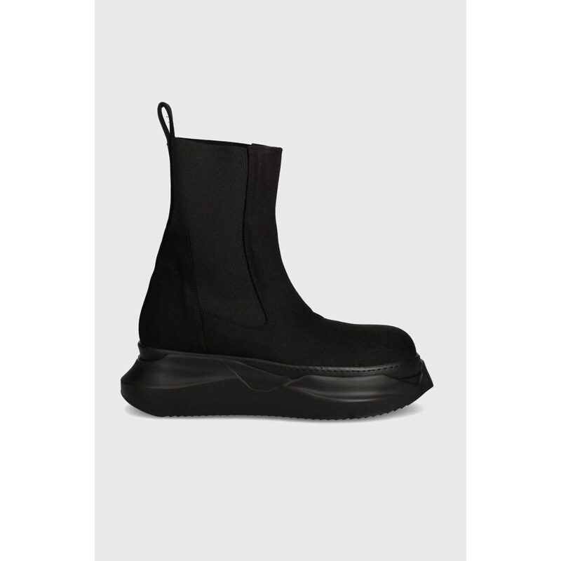 Rick Owens sztyblety Woven Boots Beatle Abstract męskie kolor czarny DU01D1846.NDK.99