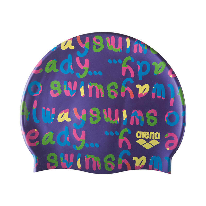 Arena Czepek pływacki "Print Jr" w kolorze granatowym ze wzorem