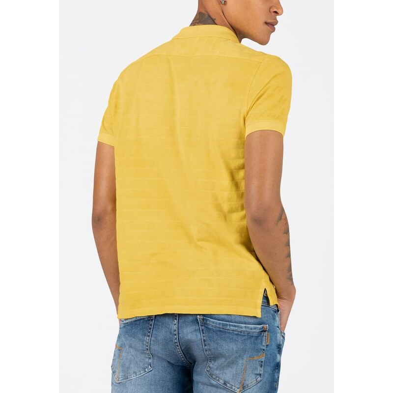 Timezone Koszulka polo w kolorze żółtym