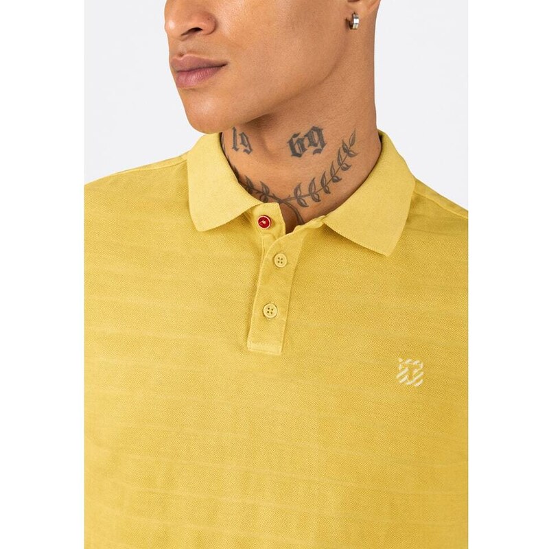 Timezone Koszulka polo w kolorze żółtym