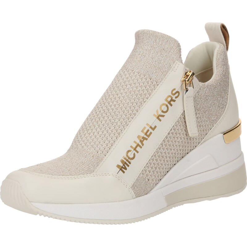 MICHAEL Michael Kors Trampki slip on 'WILLIS' beżowy / szampan / złoty