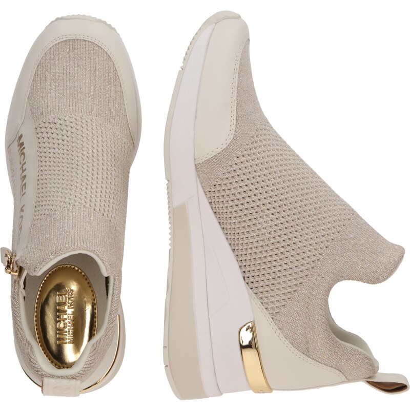 MICHAEL Michael Kors Trampki slip on 'WILLIS' beżowy / szampan / złoty