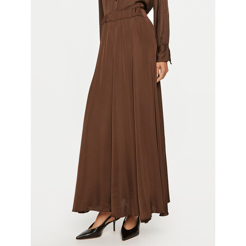 ViCOLO Spódnica maxi TS0191 Brązowy Regular Fit