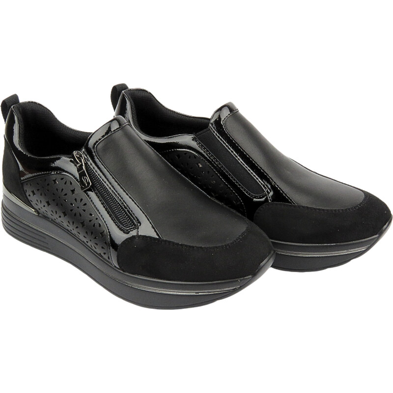 Sneakersy, półbuty damskie - INBLU IN-389, czarne