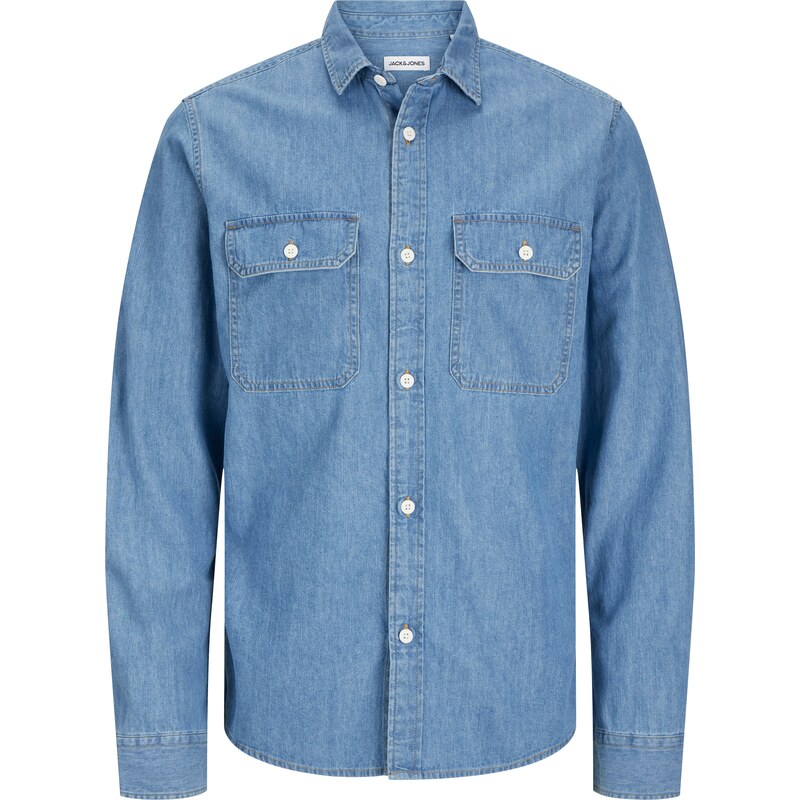 JACK & JONES Koszula 'JJETravis' niebieski denim